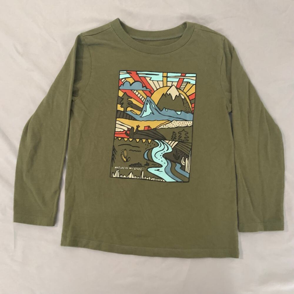Garanimals “Nature Is My Space” long‑sleeve tee (5T)